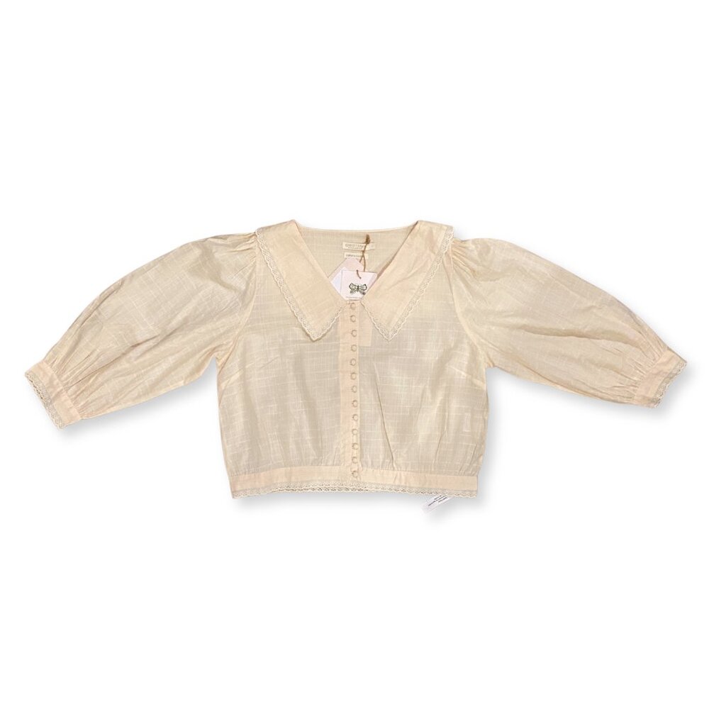 NWT Christy Dawn The Beatrice Top Pearl Size L